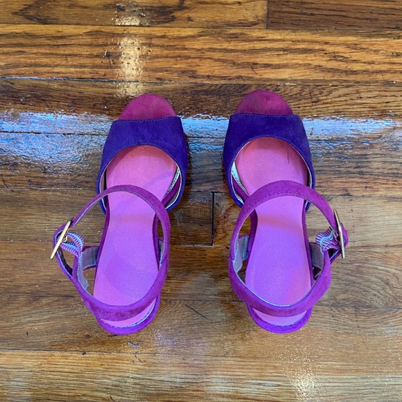 Brash Platforms Pink & Purple High Heels Women’s 6 US - Picture 5 of 7
